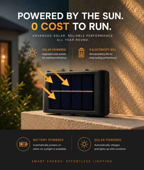 Lumière Solar Wall Light