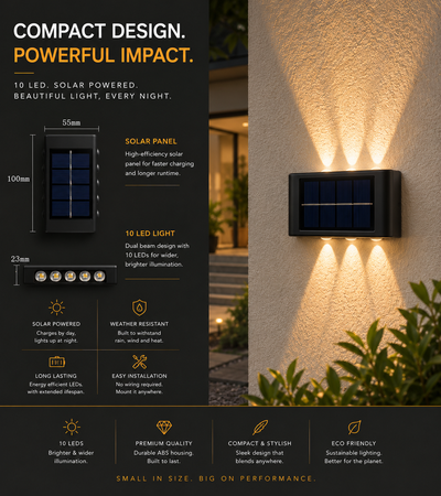 Lumière Solar Wall Light