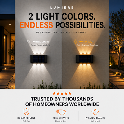 Lumière Solar Wall Light